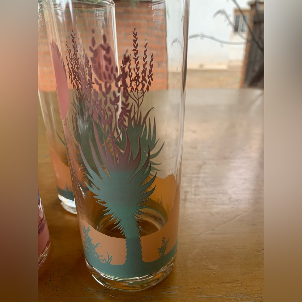 Vintage Panche by Wiley Clark and Patrick Flowsey- Teal and Lavender Print